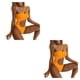 thumbnail image 1 of Jumpingount Bikinis de poliéster para mujer, transpirables, sin cables, elegantes, de Color sólido, para fiesta en la piscina, accesorios de Naranja amarillo L 2Conjunto, 1 of 6