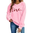 thumbnail image 2 of Vetsdori Valentine Sweatshirts for Women Pullover Valentine's Days Tops Gifts for Girlfriend , Crew Neck Love Heart Womens Sweatshirts Casual, 2 of 8