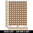 thumbnail image 2 of Cute Kawaii Pepperoni Pizza 200+ Round Stickers - Brown - Gloss Finish - 0.50" Size, 2 of 3