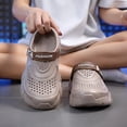 thumbnail image 5 of HXWCHs Clogs for Men on Rubber Clogs Summer Water Shoes Gardening Shoes Size: 9 Khaki, 5 of 9