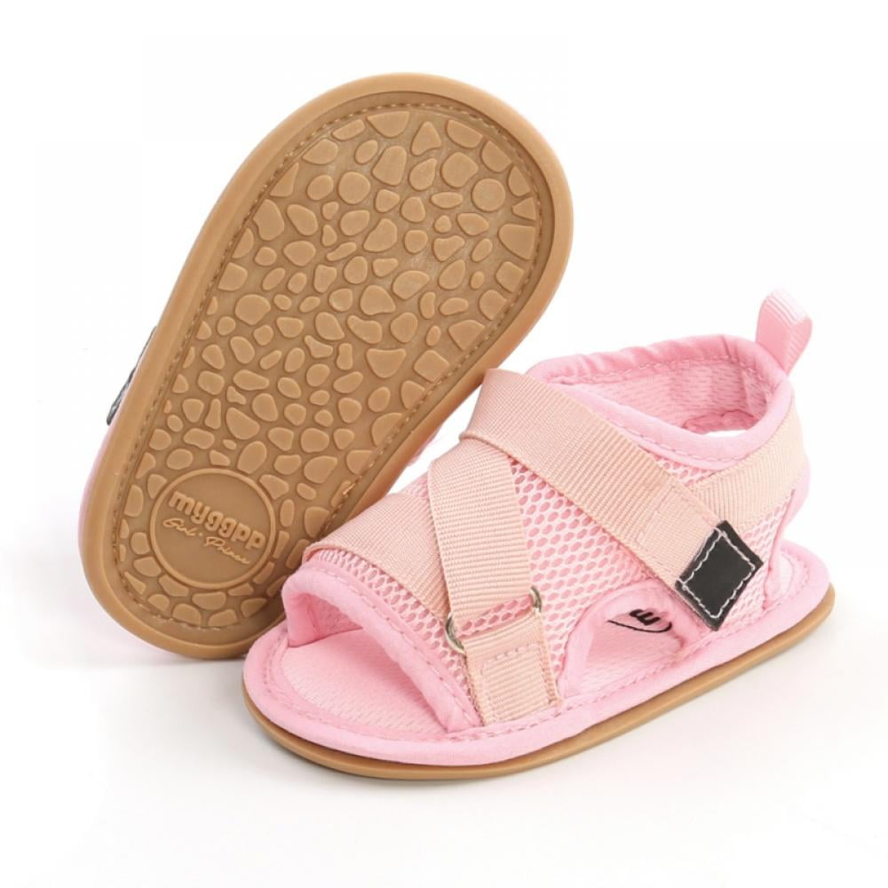 Toddler Girl In/Outdoor Soft Sole Shoes Slip On Open Toe Summer Sandal Flip Flop 