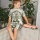 thumbnail image 4 of Balery Horses Grazing On Meadow Conjunto de Pijama Infantil de Manga Corta con Estampado – Ropa de Dormir de Algodón Suave-4X-Large, 4 of 6