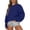Navy #026, variant on Womens Sweatshirts Oversized Crewneck Pullover Hoodies Trendy Cute Long Sleeve Drop Shoulder Sweater Tops XL