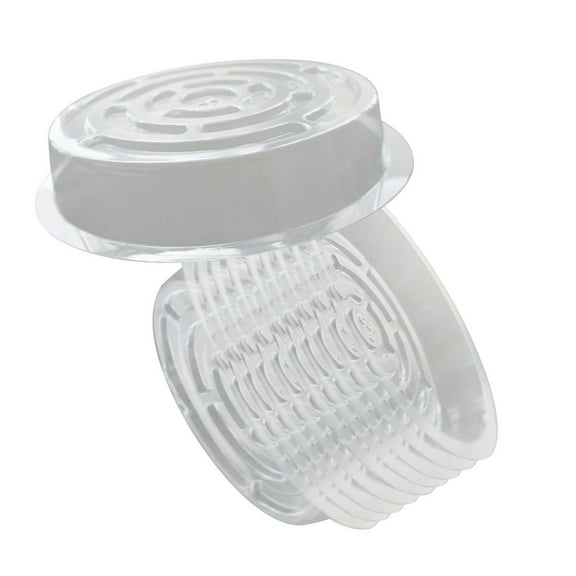 10 Pack Clear Plant Saucer Drip Trays for Indoors Outdoors, 8 in Plastic Flower Plant Pot Saucer