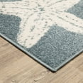 thumbnail image 3 of ROW by Oriental Weavers Quinn QUI02 - Machine Woven Area Rug - 2' x 7' - in Blue/ Ivory - Novelty Style Hallway, Entryway, Kitchen, Bathroom Rug, 3 of 9