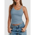 thumbnail image 4 of Women's Tank Tops Scoop Neck Slim Fitted Spaghetti Strap Summer Tops Sleeveless Casual Tank Tops Basic Fashion Trendy Shirts, 4 of 6
