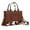 Bottom Cow-Brown, variant on Wrangler Medium Tote Bag for Women Designer Satchel Handbags Top-handle Purses with Strap, Bottom Cow-Black