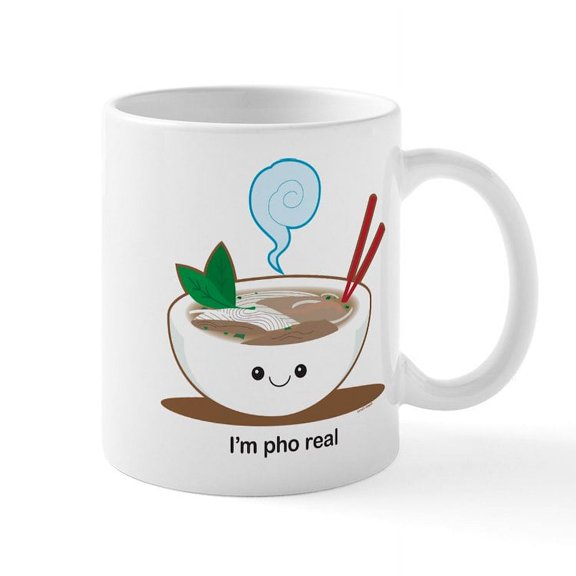 CafePress - Pho Real! Mug - 11 oz Ceramic Mug - Novelty Coffee Tea Cup