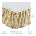 thumbnail image 5 of VHC Brands Dorset, Farmhouse Bed Skirt Dust Ruffle, Floral, Twin, Green, 39x76x16, 5 of 8