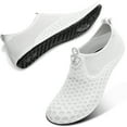 thumbnail image 3 of L-RUN Womens Mens Water Shoes Quick-Dry Aqua Socks Barefoot for Outdoor Beach Swim Surf Yoga Exercise White 4.5-5.5 Women 3-4 Men, 3 of 6