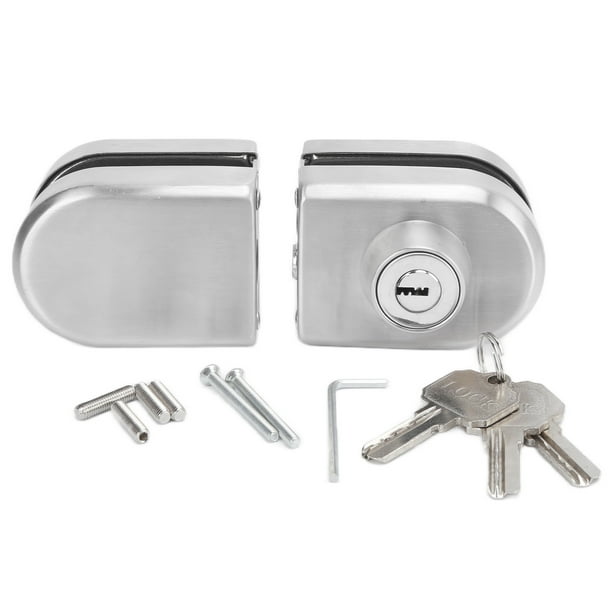 Cerradura de Puerta de vidrio Jadeshay oscilante de acero inoxidable con seguridad deslizante doble