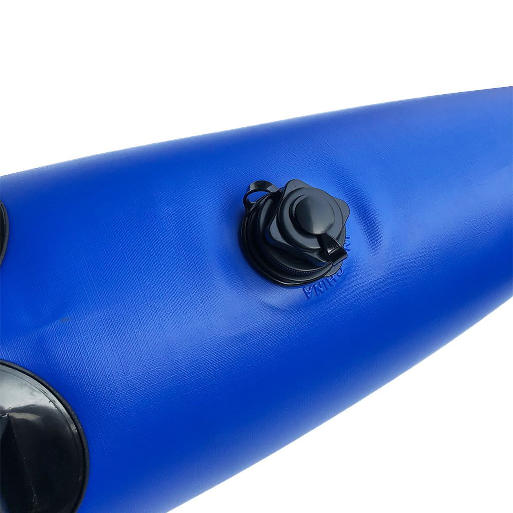 DimyFew PVC Single Inflatable Kayak Canoe Boat Fishing Standing Outrigger/Stabilizer Blue