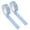 Light Blue, variant on Washi Tape Set, 2 Rolls, Decorative Cute Floral Washi Tape for Bible Journaling, Bullet Journal Supplies, DIY Art Craft Wrapping Decoration, White