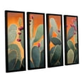 thumbnail image 2 of ArtWall Rick Kersten "Cactus Orange" 4-Piece Floater-framed Canvas Set, 2 of 2