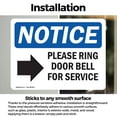 thumbnail image 3 of (2 Pack) Please Ring Door Bell For Service Sign, 3 of 7