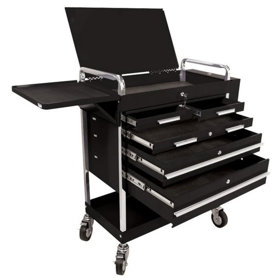 Sunex Tools 5-Drawer Service Cart, Black