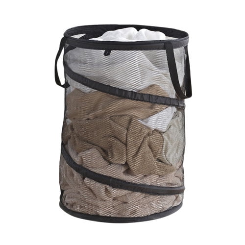 Mainstays Collapsible PopUp Spiral Mesh Hamper