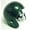 Midnight Green, variant on Wingo Sports Group WSG2018M Micro Football Helmet Shell - Purple Metallic