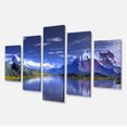 thumbnail image 2 of Impression sur Toile Paysage Montagnes et Lac Rendus en 3D, 2 of 3