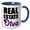 Blue/White, variant on 3drose, Real Estate Diva Pink and Purple, 15oz Two-tone Black Mug