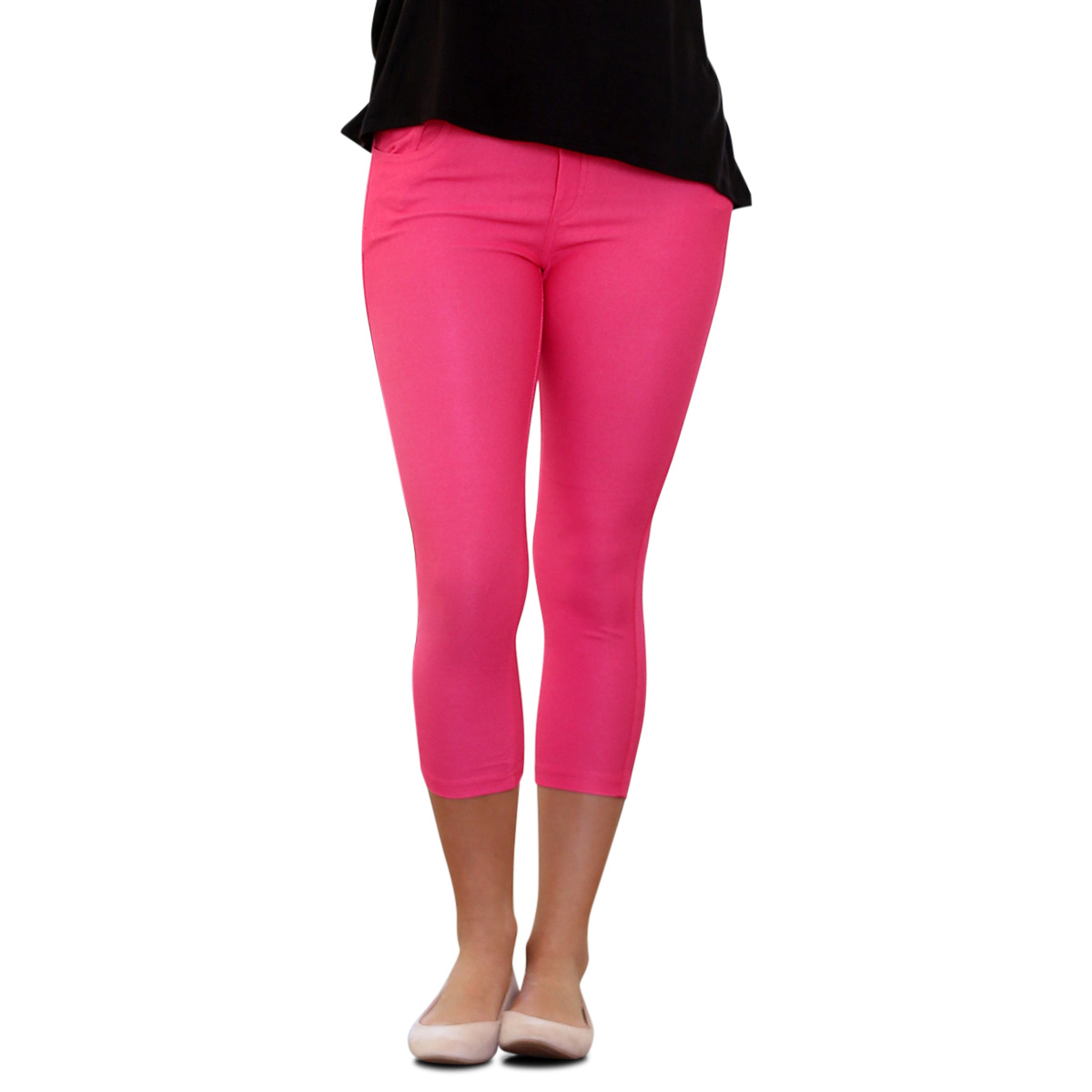 colored capri jeggings