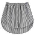 thumbnail image 1 of Falda de algodón con dobladillo desmontable para mujer, camisa falsa con cola, elástica, Irregular, a la moda, novedad de 2023, 1 of 4