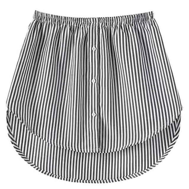 Falda de algodón con dobladillo desmontable para mujer, camisa falsa con cola, elástica, Irregular, a la moda, novedad de 2023