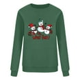 thumbnail image 5 of Aboser Oh,What fun! Merry Christmas Sweatshirt Women Y2k Shirts Trendy Xmas Snowman Print Pullover Comfort Long Sleeve Tops Loose Round Neck Sweatshirts, 5 of 5