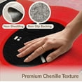thumbnail image 6 of ODIKA 3'x5' Washable Throw Rug Stain Resistant, Low Profile, Non-Slip Disc Cd Vinyl Record Vintage Turntable Concentric Ring Border for Entryway, Kitchen, Mudroom, 6 of 7