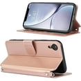 thumbnail image 3 of for iPhone XR Wallet Case with Card Holder Slots,Kickstand Phone Cover Premium Leather Magnetic Closure Slim Flip Shockproof Wrist Strap Case for iPhone XR 6.1",Rosegold, 3 of 14