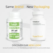 SuperSmart - Colostrum 1000 mg per Day (30% IgG) - Immune Support & Booster - from Bovine Milk | Non-GMO & Gluten Free - 60 DR Capsules