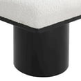 thumbnail image 4 of Meridian Furniture Pavilion Cream Boucle Fabric Bench, 4 of 7