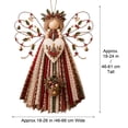 thumbnail image 3 of Luckky Angel Fabric Hanging DIY Kit,HandmadeAngel Ornament Craft Kit,Precut Fabrics & Buttons to Create Layered Wings,Christmas Tree Angel Doll for Rustic Farmhouse Christmas Home Decor, 3 of 8
