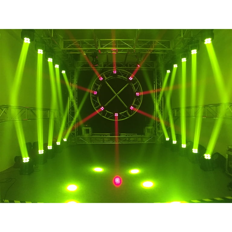 2) Eliminator Stealth Wash Zoom 7 x 12Watt RGBW LED DMX Moving