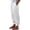 F-White-A, variant on 2025 Solid Straight Pants Waist Cropped Pants for Women Casual Summer and Long Women Casual Womens Paper Bag Pants Casual Elastic Drawstring