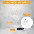 thumbnail image 4 of GHSDFBB Heart Lights Led Light Sign Heart Shaped Neon Sign Heart, Heart Neon Sign with Base, USB/Battery Powered Heart Sign Heart Shaped Light, Heart Led Sign Led Heart Sign Heart Led Lights(Blu, 4 of 7