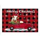 thumbnail image 1 of Alfombra de terciopelo de cristal antideslizante para pasillo de dormitorio con diseño de muñeco de nieve y Papá Noel, 1 of 6