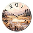 thumbnail image 4 of Designart "Summit Serenity High Altitude Peace" Landscapes Oversized Wall Clock, 4 of 5