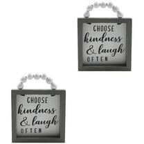 2 Count Decor Farmhouse Wood Framed Wall Rural Atmosphere Office