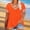 Orange, variant on Women's Tops Short Sleeve Plus Size Oversized Neck Solid Color Sports Base Tee