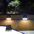 thumbnail image 4 of ¡Ahorra Ahora!, Lámpara de pared para valla de jardín y patio al aire libre, lámpara de escalera para decoración de balcón, lámpara de escalón solar para valla de villa Akmoler, 4 of 9
