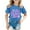 Blue, variant on WOYY 100 Days of School Shirt for Kids Girls Child Short Sleeved T-Shirt Soft Graphic Tee