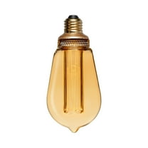 Next Glow LED Vintage Edison Bulbs ST64 3.5W, Equivalent 20W E26 led Bulb Medium Base, Dimmable, Soft Warm Amber Light Bulbs, 120 Lumen Decorative Light Bulbs for Home, Kitchen, Bedroom, Restaurant.