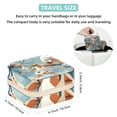 thumbnail image 5 of Tennis Travel Portable Square Jewelry Box Earring Necklace Bracelet Holder Display Case Organizer Box, Decorative Jewelry Stand Storage Box, 5 of 6