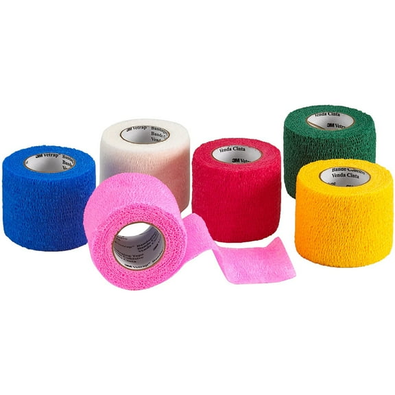 3M Vetrap Bandaging Tape: 2 in. x 15 ft. / Assorted (6 colors) B 18-pack