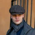 thumbnail image 3 of Mucros Weavers Men's Adult Irish Tweed Driving Cap, Brown, Large, 3 of 4