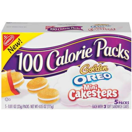 Nabisco 100 Calorie Packs: Snack Cakes Golden Oreo Mini Cakesters, 5 Ct
