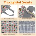 thumbnail image 4 of Cute Pitbull Terriers Dog and Flower Insulated Lunch Bag for Women & Adults,Large Portable Soft Cooler Lunch Bag,Thermal Food Storage Tote with Pearl Cotton,8.66L,8.75x5.75x9.5 Inch, 4 of 6