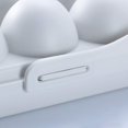 thumbnail image 4 of Caja de almacenamiento de huevos, Refrigerador de caja de huevos de 2 piezas, Caja de huevos de plástico, Bandejas de soporte de huevos de refrigerador, Caja de almacenamiento de 12 huevos, para almac Afortunado Sencillez, 4 of 4
