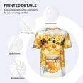 thumbnail image 4 of Balery Honey Bee Baseball Jersey for Men Casual Button Down Shirts Short Sleeve Active Team Sports Uniform-Small, 4 of 9